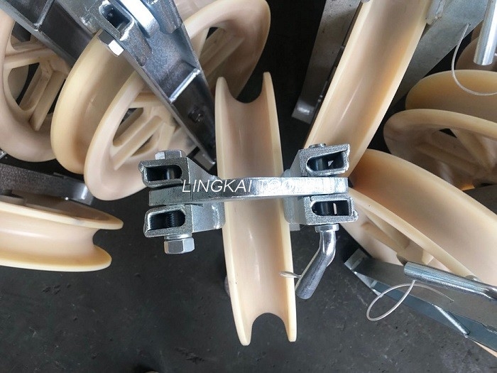 Skive Krok Kabel Roller Wheel Remskive Nylon Aluminiumslegering Enkel strengblokk