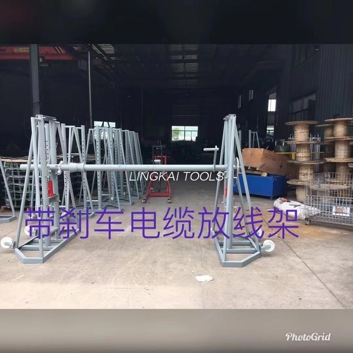 Heavy Load Hydraulisk Type Wire Reel Stand Jack Support Kabeltrommel