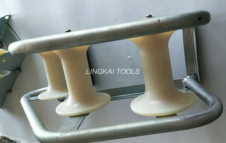 Pithead Telecom Cable Guide Roller 3 Block For Manhole Nylon Materiale