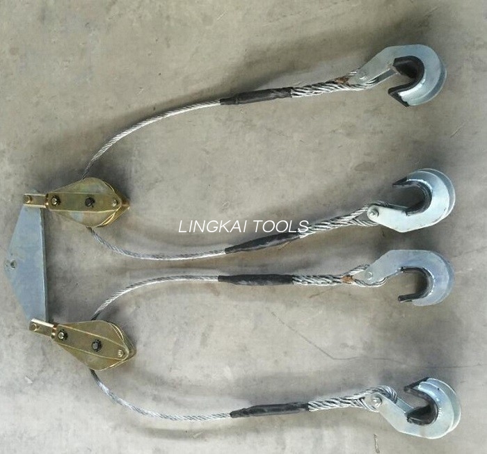 Twin Bunted Conductor Lifter Transmission Line String Tools Nominell belastning 2x12 KN