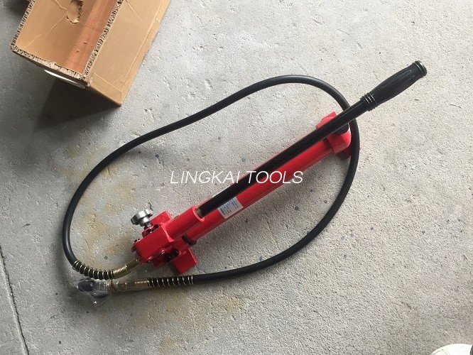700 Bar 1000psi Beskyttet hånddrevet hydraulisk pumpe 900CC oljekapasitet Slitesterk
