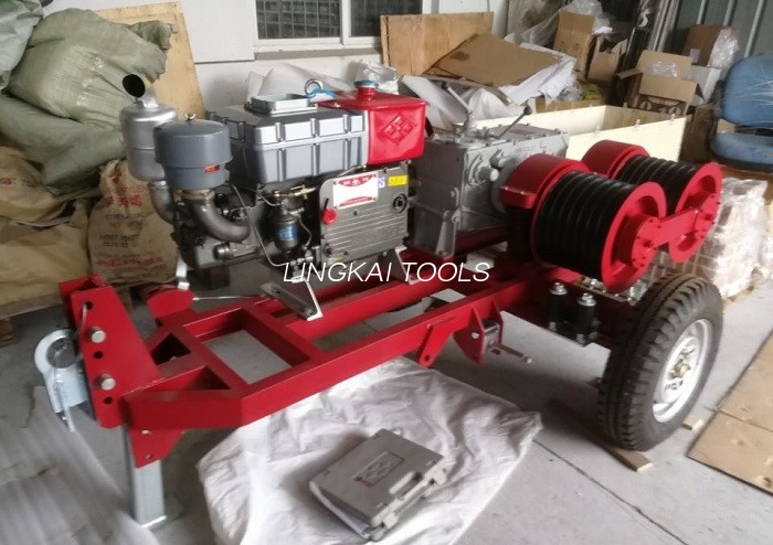Dobbel Capstan Trommelvinsj 5 Tonn Med Trailer Match Honda / Yamaha bensinmotor