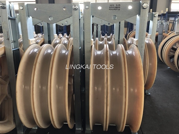 660 mm nylonruller Lederstrengblokker for overliggende buntet kabel