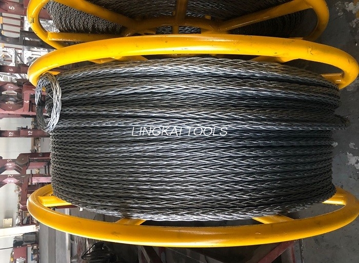 18 mm anti-vridning ståltau for to buntede ledere Overhead line strenging