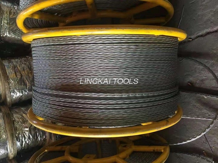 22 mm Anti-twist ståltau for fire buntede ledere