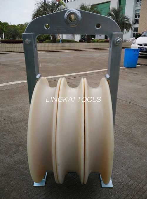 508 mm stor diameter strengblokk Nylonskive løftekabelremskive elektrisk blokk for ledere