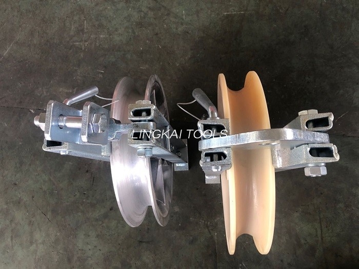 Skive Krok Kabel Roller Wheel Remskive Nylon Aluminiumslegering Enkel strengblokk