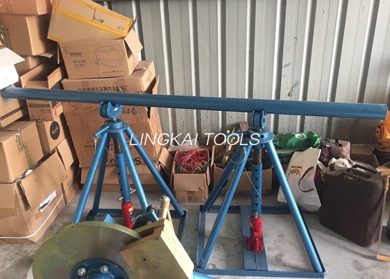 Line Construction Wire Reel Stands, Tonn Justerbare Kabel Jack Stands